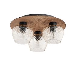 TK Lighting csillár MADERA BROWN 3xE27/60W/230V