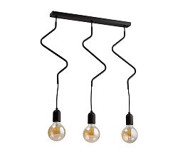 TK Lighting csillár rúdon ZIGZAK 3xE27/60W/230V