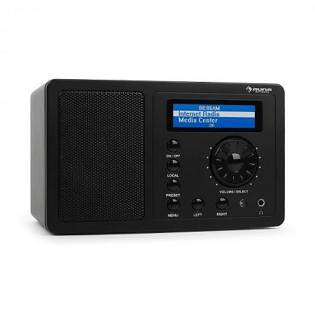 Auna IR-130 internet rádió, W-LAN, streaming, fekete