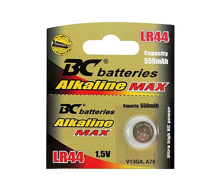Baterie centrum Alkáli gombelem LR44 1,5V