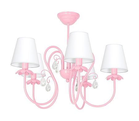 Decoland Csillár MEDUZA 3xE14/60W/230V rózsaszín