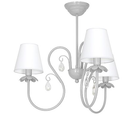 Decoland Csillár MEDUZA 3xE14/60W/230V szürke