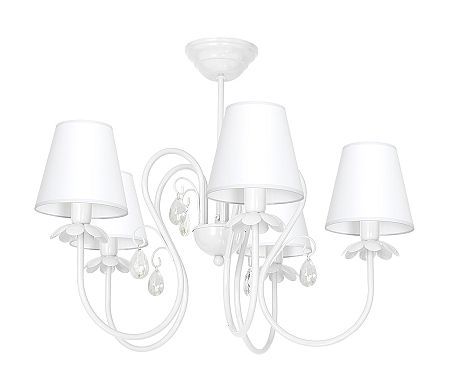 Decoland Csillár MEDUZA 5xE14/60W/230V fehér