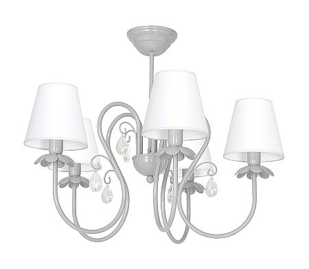 Decoland Csillár MEDUZA 5xE14/60W/230V szürke