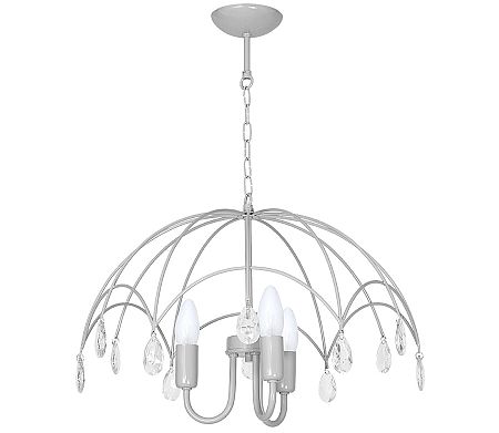 Decoland Csillár PARASOLKA 3xE14/60W/230V szürke