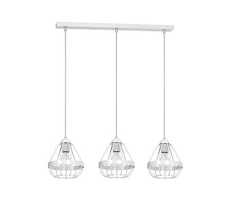 Decoland Csillár RING 3xE27/60W/230V fehér