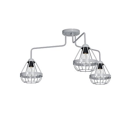 Decoland Csillár RING 3xE27/60W/230V szürke