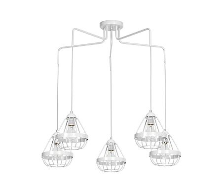 Decoland Csillár RING 5xE27/60W/230V fehér