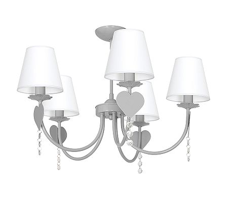 Decoland Csillár SERCE 3xE14/60W/230V szürke