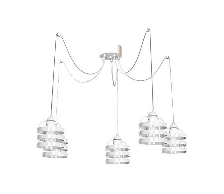 Decoland Csillár TUBE 5xE27/60W/230V fehér
