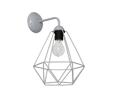 Decoland Fali lámpa BASKET 1xE27/60W/230V szürke