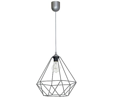Decoland Függeszték BASKET 1xE27/60W/230V szürke