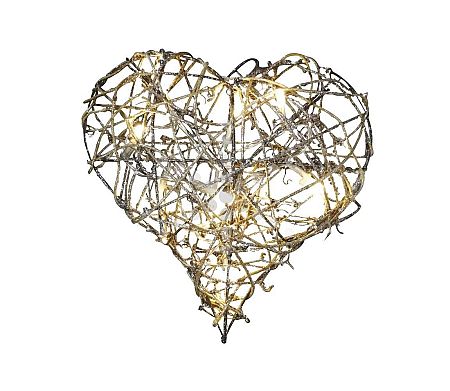 EMOS LED Krácsonyi dekor HEART 1xLED/1W/2xAA