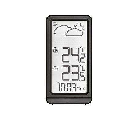 EMOS Meteorológiai állomás LCD kijelzővel 2xAAA