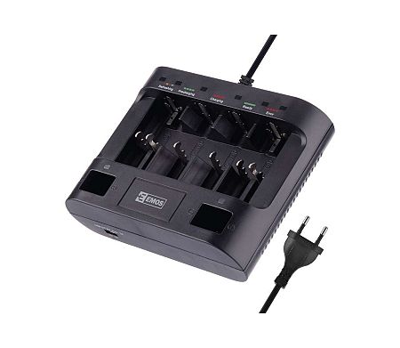 EMOS Töltő UNI6 AAA/AA/C/D/9V 230V