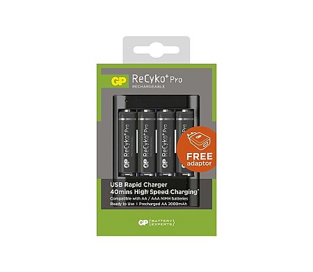 EMOS USB töltő RECYKO+ PRO 4xAA 2000 mAh 230V