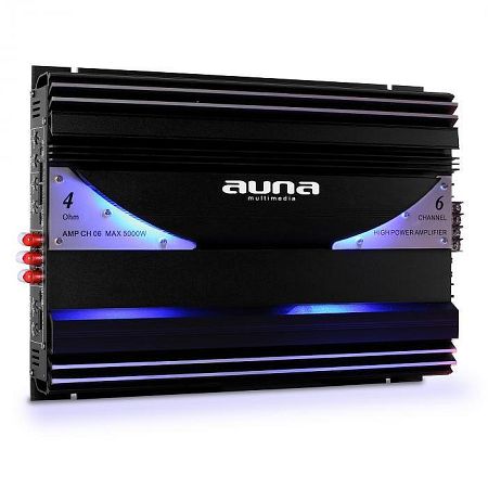 Hatcsatornás Auna-CH06 5000W auto-erősítő