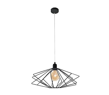 Helam Csillár SATURN 1xE27/60W/230V fekete