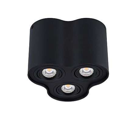 Kanlux Spotlámpa BORD 3xGU10/25W/230V fekete