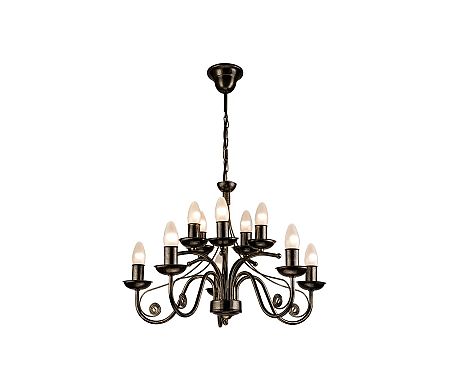 Lamkur Csillár láncon DONATO 10xE14/40W/230V