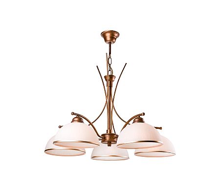 Lamkur Csillár láncon PATRYCJA 5xE27/60W/230V