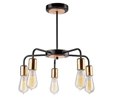 Lamkur Csillár rúdon ERICA 5xE27/60W/230V