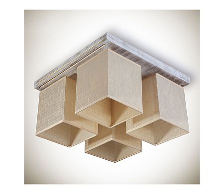 Light4home Csillár BERGAMO 4xE27/40W/230V bézs