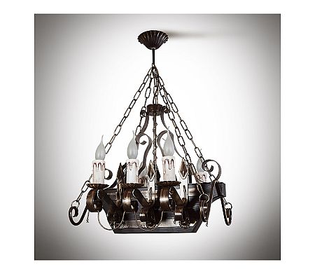 Light4home Csillár láncon AMIR 6xE14/40W/230V