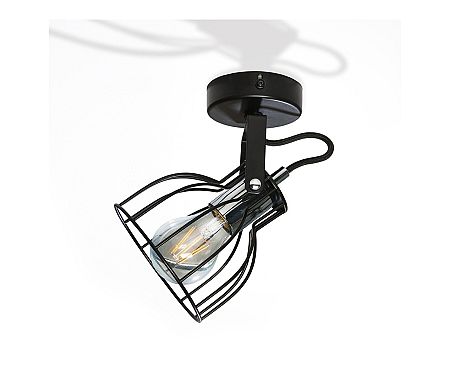 Light4home Spotlámpa AUSTIN 1xE27/60W/230V fekete