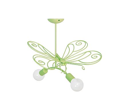Luminex BUTTERFLY gyerek csillár 2xE27/60W zöld