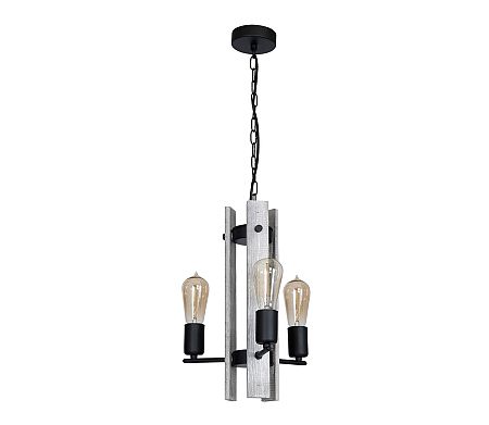 Luminex Csillár GERA 5xE27/60W/230V fekete