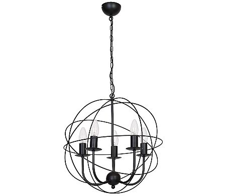 Luminex Csillár GLOBE 3 3xE14/60W fekete