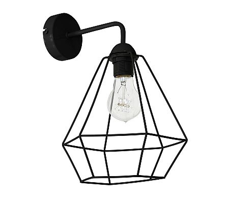 Luminex Fali lámpa ALMA 1xE27/60W/230V fekete