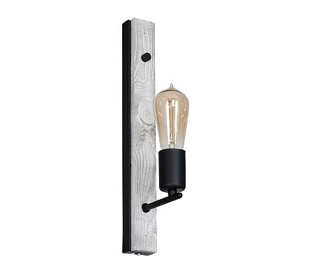 Luminex Fali lámpa GERA 1xE27/60W/230V fekete
