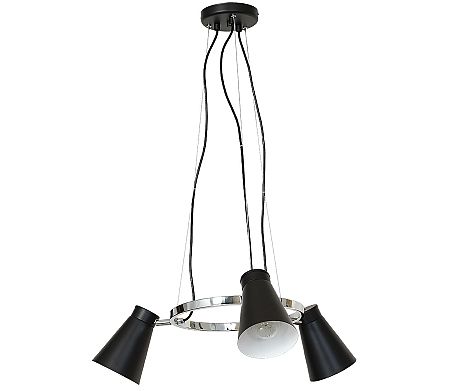 Luminex Függeszték BEVAN 3xE27/60W fekete