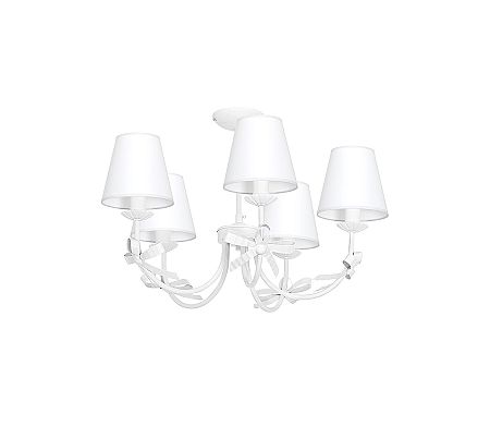 Luminex Gyermek csillár KOKARDKA 5xE14/60W fehér