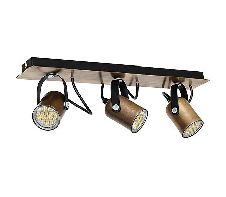 Luminex Spotlámpa MARK 3 3xGU10/40W antik bronz