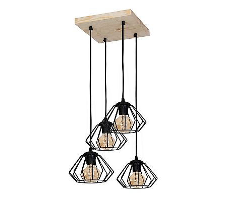 Milagro Csillár zsinóron LOFT 4xE27/60W/230V