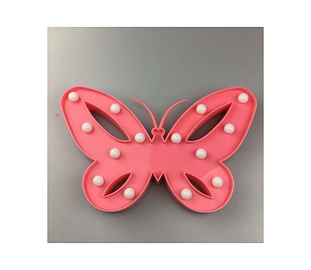 Milagro LED Gyerek dekor lámpa BUTTERFLY LED/2xAA