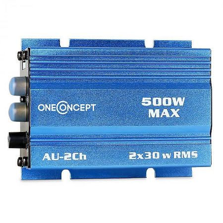 OneConcept autóba alkalmas erősítő ,500 W, kék