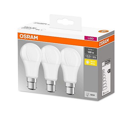 Osram KÉSZLET 3x LED Izzó B22d/13W/230V 2700K