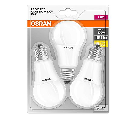 Osram KÉSZLET 3x LED Izzó E27/14W/230V 2700K