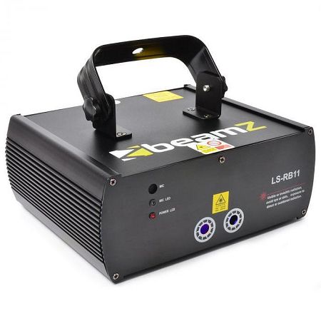 Piros-kék laser Beamz LS-RB11, gobo, DMX