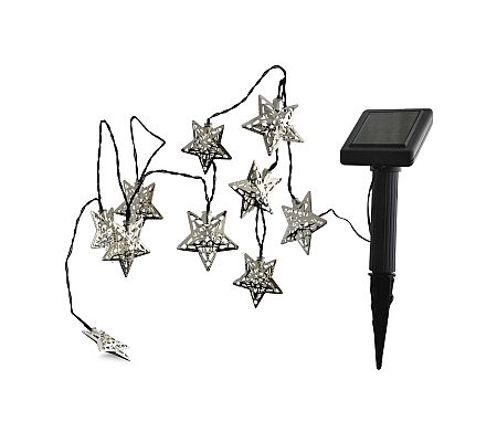 Polux LED Solár lánc DECOS 10xLED/1xAAA