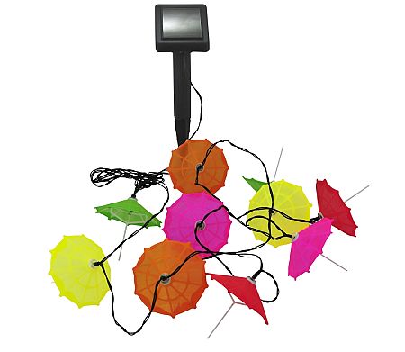 Polux LED Szolárlánc 10xLED/1,2V IP44 esernyők