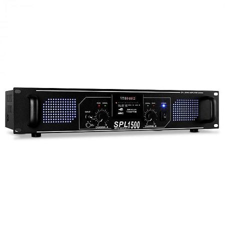 Skytec SPL-1500 PA erősítő, USB, SD, MP3, 4200 W