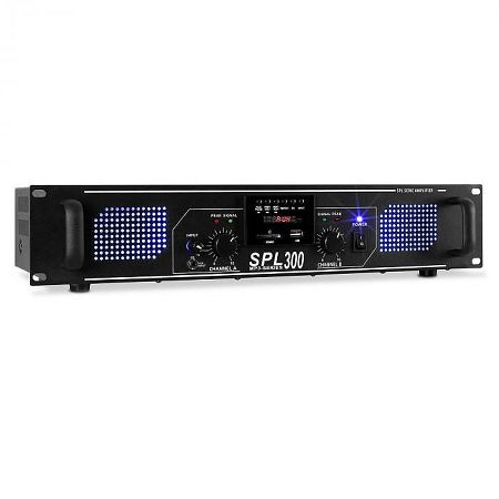 Skytec SPL 300MP3, 300 W, erősítő, MP3, USB, SD