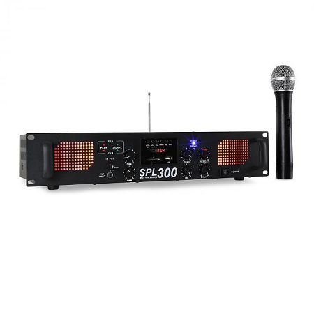 Skytec SPL 300VHF, 300 W, erősítő, USB, SD, MP3
