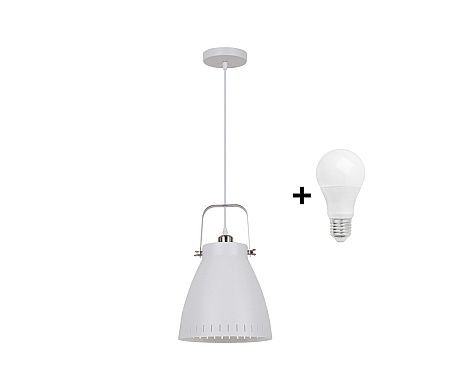 Solight LED Csillár 1xE27/10W/230V fehér 26,5cm