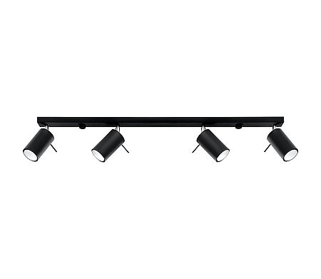 Sollux Spotlámpa RING 4L 4xGU10/40W/230V fekete